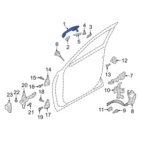 Hyundai Oe 82650s8700 For Palisade 20-21 Front Left Outer Exterior Door Handle