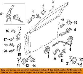 156280 Hyundai Oem 11-16 Elantra Coupe Lock Hardware-handle Outside 826613x000