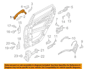 83651d3000 Hyundai Oem 16-21 Tucson Rear Door Lock Hardware-handle Outside