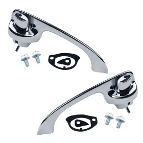 Inl30926 Inline Tube Outer Door Handles Polished Chrome Kit 1970-72 Chevelle Skylark Right And Left
