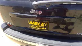 5hu81sw1ae Jeep 2007-10 Grand Cherokee Rear Lift Gate Handle Oem Hatch Trim Black Px8