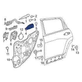68082689af Jeep Oe For Cherokee 2014-2023 Rear Left Exterior Door Handle Base