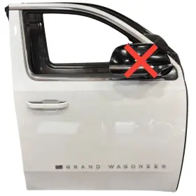 Jeep/plymouth Truck 120.ch9b24 2022-24 Grand Wagoneer Front Passenger Door Assembly With Glass Card Pw7 White