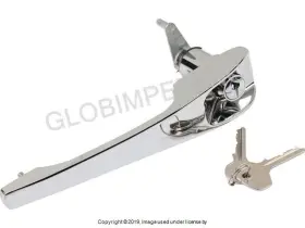 1687101270 Jp Group Dansk Porsche 1968-1969 Outside Door Handle - Chrome Left Dr. Side