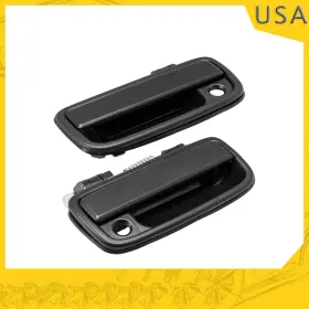 841612 Kac Pair Black Exterior Door Handles For 1995-2000 Toyota Tacoma Front Left Right