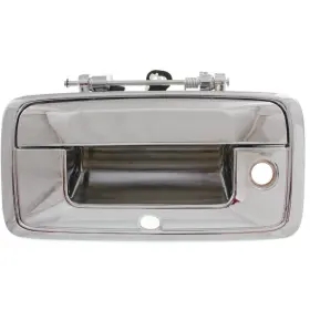 Karparts360 197238576176 For Chevy Silverado 1500 Tailgate Handle 2014 2015 Outside With Key Hole Chrome