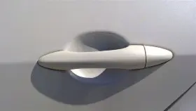 129-51804bl Kia Driver Door Handle Exterior Assembly Rear Fits 14-18 Forte 1669791