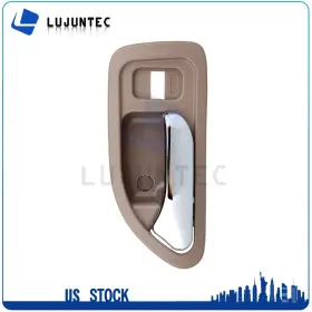Ljt802409ts Lujuntec Rear Left Side Lh For 94-97 Honda Accord 1pc Door Handle Chrome Beige Inside
