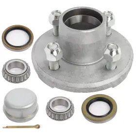 12506888 Luxfineparts Hub 4 On Inch For Bearings With Trailer Galvanized 2000 Lbs Axle 44643 X