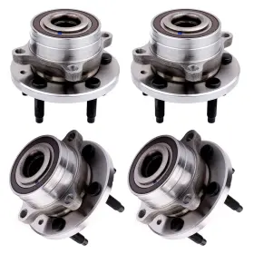 12523709 Luxfineparts 4pc Front Rear Wheel Hub Bearings Assembly For 2011 2012 2013-2019 Ford Explorer