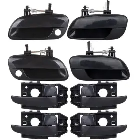 12763470 Luxfineparts 8x Interior Exterior Door Handle Left Right Side For 01-06 Hyundai Elantra