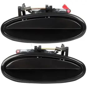 12775442 Luxfineparts 2pcs Rear L R Exterior Door Handles For 1997-05 Buick Park Avenue Primed Plastic