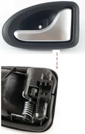 Maxhanest 723496253216 Renault Trafic Ii Clio Scenic I Door Handle Inside Right Silver
