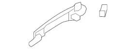 Gj6a-58-410p-74 Mazda Genuine Handle Outside