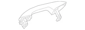 099-760-19-01-7831 Mercedes-benz Genuine Door Handle