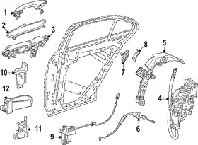 Mercedes-benz 099-760-40-05-9999 Genuine Mercedes-benz Door Handle