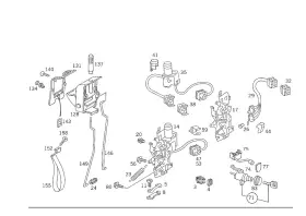 124-740-00-93 Mercedes-benz Genuine Handle Strip