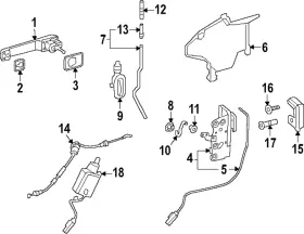 465-760-06-00-9b27 Mercedes-benz Genuine Door Handle
