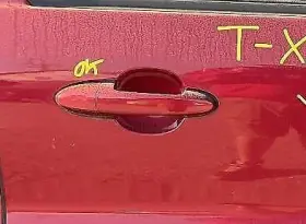 129-00646ar Mercury Passenger Front Door Handle Exterior Assembly Vivid Red Fits 03-07 Escape 788110