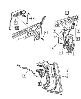 0lf03ws2ae Mopar Genuine Front Door Exterior Handle Left Lf03ws2ae