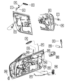 0uc18ybwab Mopar Genuine Front Door Exterior Handle Right Uc18ybwab