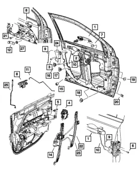 Mopar 0xu55lauag Genuine Exterior Door Handle Left Xu55lauag