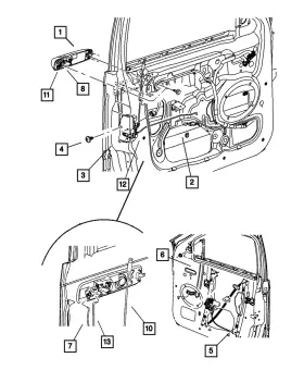 5hw79axraj Mopar Genuine Exterior Door Handle Left