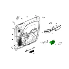 68319937aa Mopar Interior Door Handle Left For 2015 2023 Challenge Dodge