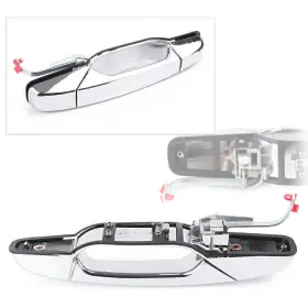 Moto Hij 612057329586 Door Handle Outside Chrome Rear Right For Chevy Gmc Cadillac Escalade Base 07-13