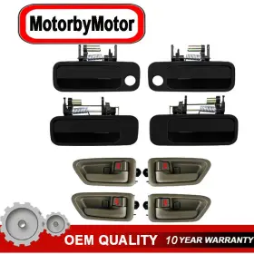 69206-aa010 Motorbymotor Door Handles Set Of 4 Front Driver And Passenger Rear Side For 97 -01 Camry
