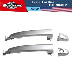 Seab-abds933 Motorking For 07-2011 Toyota Camry Front Left And Right Outside Door Handle 1f7 Silver 2pcs