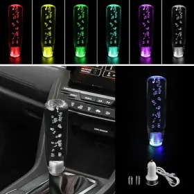 Ne114 Neynavy 1 Pc Car Led Luminous Crystal Gear Shifter Personalized Bubbles With