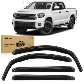Vent-556 Nilight Inchannel Rain Guards For Toyota Tundra Crew Max 2007 2008 2009 2010