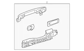 80607-ja60a Nissan Genuine Handle Outside