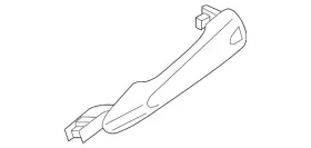 80640-6ma4b Nissan Genuine Handle Outside
