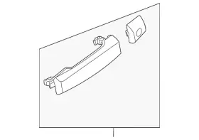 Nissan 806b0-9bw5a Genuine Exterior Door Handle