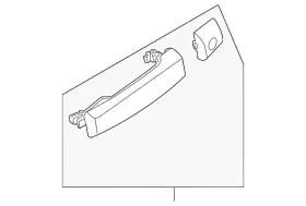 806b0-zs06a Nissan Genuine Handle Outside