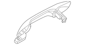 Nissan 806d1-7ku0a Genuine Exterior Door Handle