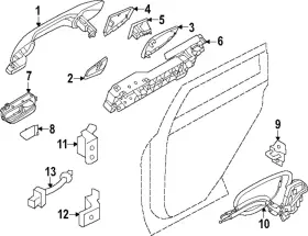 826d0-7ka0a Nissan Genuine Handle Outside