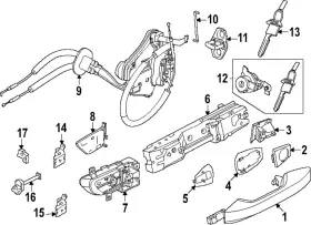 826d0-7lf1a Nissan Genuine Handle Outside