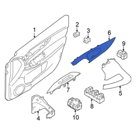 806826mc0a Nissan Oe For Rogue Sport 17-22 Front Right Interior Door Handle Trim