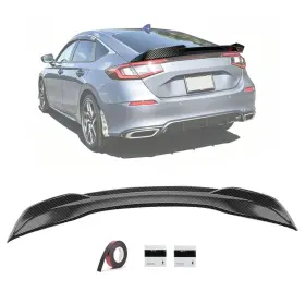 20222026 Nrovonis Hdlt2526 Civic Spoiler For 11th Gen Sedan Glossy Carbon Fiber Car Accessory