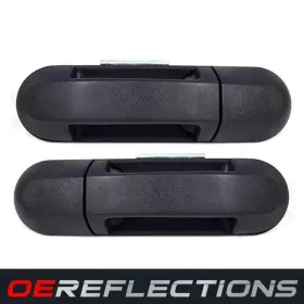 Fd3745arlrr Oereflections Exterior Rear Door Handles Set Lh Rh Black For 2002-2010 Explorer Mountaineer