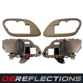 Gm2576b4pc Oereflections 4pc Inside Door Handle Set With Bezels L&r Tan Beige New For 95-99 Chevy Gmc Truck