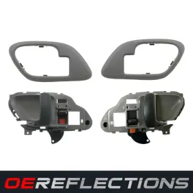 Gm2576gbz4 Oereflections New 4pc Set Inside Door Handles And Bezels Trim Gray For 95-99 Chevy Gmc Truck
