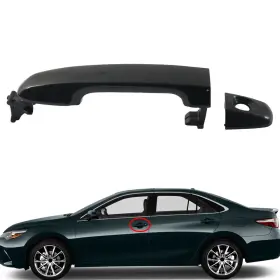 Oneclubaa 336854564765 1pc Front Left Exterior Door Handle For Toyota Camry 2012-2017 Black A10395-01