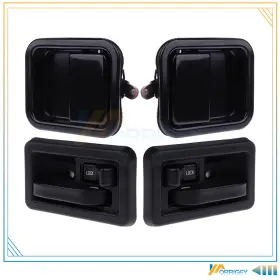 Who81768401e Orrigey 2 Pairs Exterior Interior Front Left Right Fit For Jeep Wrangler Door Handles
