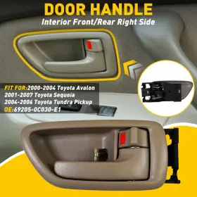 Wwd-mbs-86114 Oxilam-advanced Inside Interior Door Panle Front Handle Right Rear Fit Toyota 2000-2004 Avalon