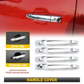 Bhm-ysj-68855 Oxilam For 07-14 Gmc Sierra 2500hd 3500hd Chrome 4 Door Handle Lever Covers Accessories