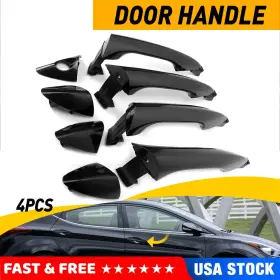 Mbs-wm-elantra-11-16 Oxilam 4 Exterior Door Handle For 2011-2016 Hyundai Elantra Front Rear Lh Rh Side Outer